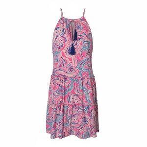 Lilly Pulitzer Pink and Blue Swirl Dress